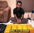 Operasi Senyap, Bareskrim Ringkus Kurir Sabu 21.9 Kg di Hotel Bengkalis
