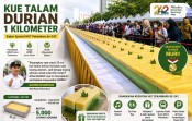 Kue Talam Durian 1 Kilometer HUT Kota Pekanbaru Akan Dinikmati Warga Secara Gratis