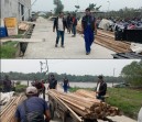 Satpol Airud Rohil Amankan 5 Ton Kayu di Pelabuhan Ang Siu