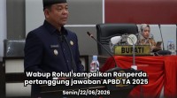 DPRD Rohul Paripurnakan Ranperda Pertanggungjawaban APBD 2025, WTP Dipertahankan 10 Tahun Berturut-turut