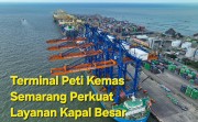 Empat Crane Raksasa Tiba, Terminal Peti Kemas Semarang Perkuat Layanan Kapal Besar