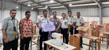 BRI Serahkan 9 Mesin Jahit untuk Pembinaan WBP Lapas Bagansiapiapi