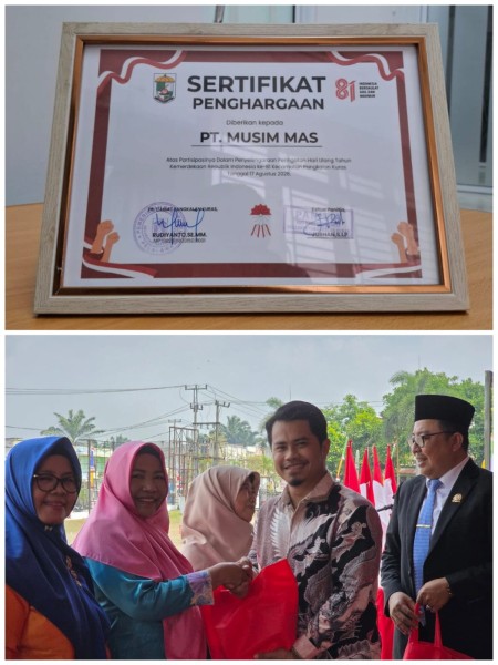 Apresiasi untuk PT Musim Mas: Kontribusi Nyata Sukseskan HUT RI ke-81 dan Berbagi untuk Para Pejuang Bangsa, Senin 17 Agustus 2026