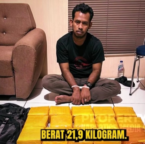 Operasi Senyap, Bareskrim Ringkus Kurir Sabu 21.9 Kg di Hotel Bengkalis