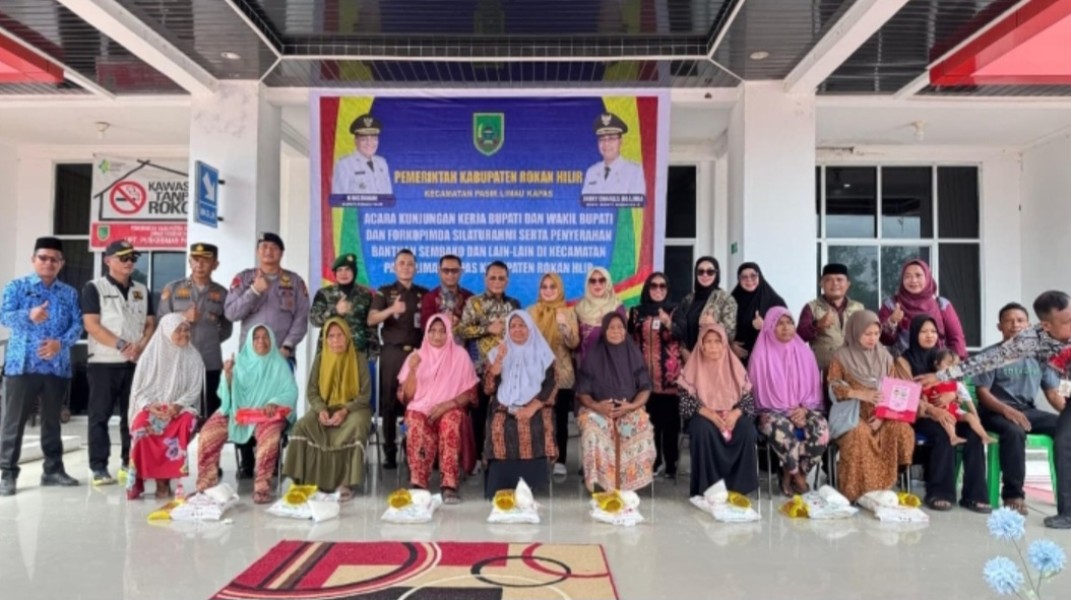 Baznas Rohil Salurkan 1.030 Paket Sembako untuk Mustahik di Pasir Limau Kapas