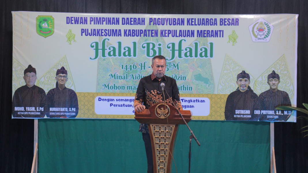 Hadiri Halal Bi Halal DPD Pujakesuma Meranti, Wabup Muzamil : Ajang Silaturahmi Menyatukan Masyarakat