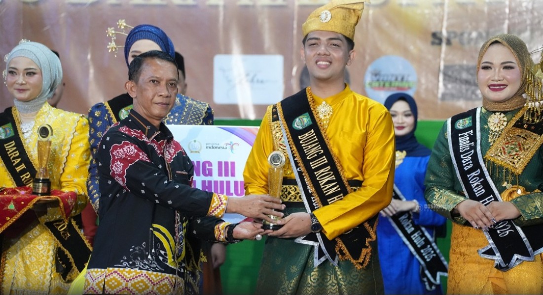 Bujang Dara Rohul 2026 Terpilih, Faro dan Rakhmat Tri Dinda Siap Promosikan Negeri Seribu Suluk