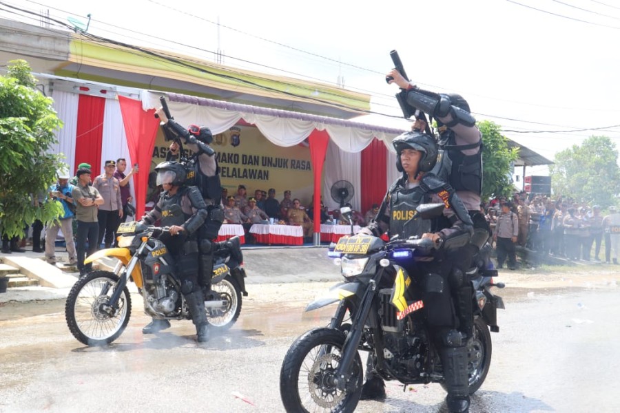 Polres Pelalawan Gelar TFG dan Simulasi Sispam Mako, Wujud Kesiapsiagaan Hadapi Situasi Kontinjensi