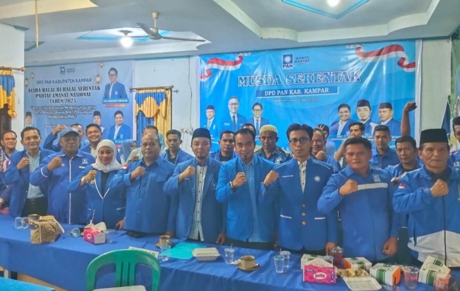 PAN Kampar Gelar Musda VII, Zulhas Targetkan Mesin Partai Siap Menang Pemilu 2029