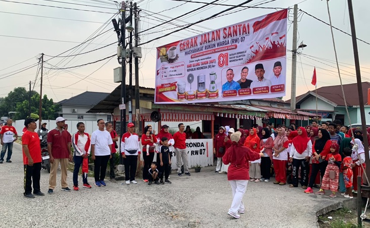 Dari Gerak Jalan hingga Lomba, Warga RW 07 Maharatu Pesta Kemerdekaan