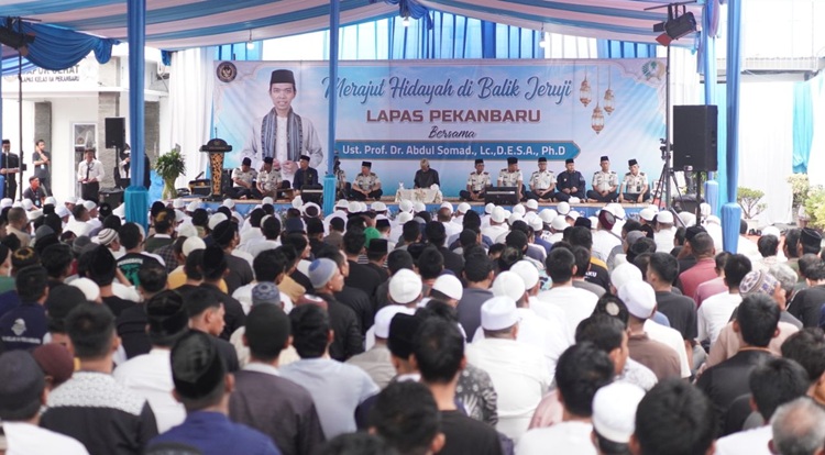 UAS Suntikkan Semangat Tobat bagi 1.900 Warga Binaan Lapas Pekanbaru