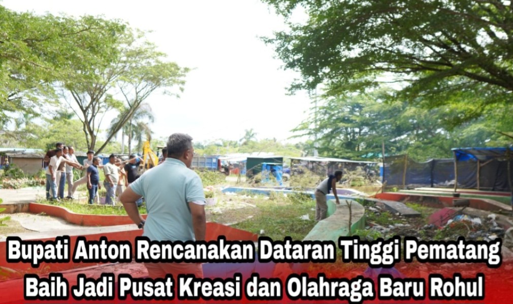 Bupati Anton Mulai Revitalisasi Pematang Baih Jadi Pusat Kegiatan Masyarakat dan Ruang Kreatif Anak Muda