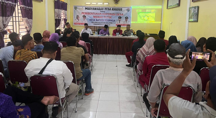 Pembentukan Koperasi Merah Putih di Bengkalis Hampir Rampung