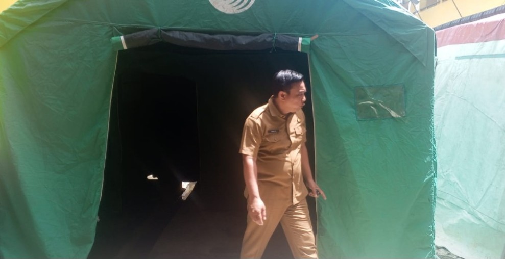 Rohil Siaga Banjir, Dinsos Dirikan Tenda Darurat dan Dapur Umum