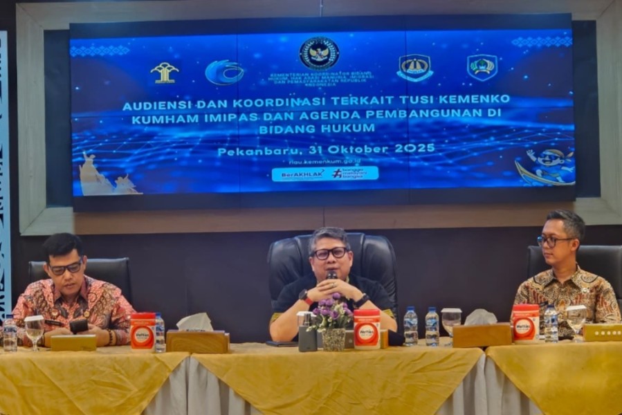 Perkuat Sinergi Antarinstansi, Kemenko Kumham Imipas Gelar Sinkronisasi Tugas di Pekanbaru