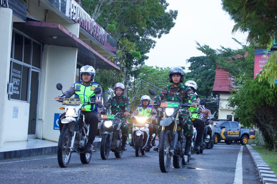 Kapolres Rohil Tegaskan Sinergi Tanpa Ego Sektoral, Pengamanan Takbiran Humanis