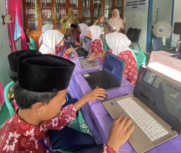 Siswa MTs YPPI Bengkalis Ikuti ANBK Selama Dua Hari