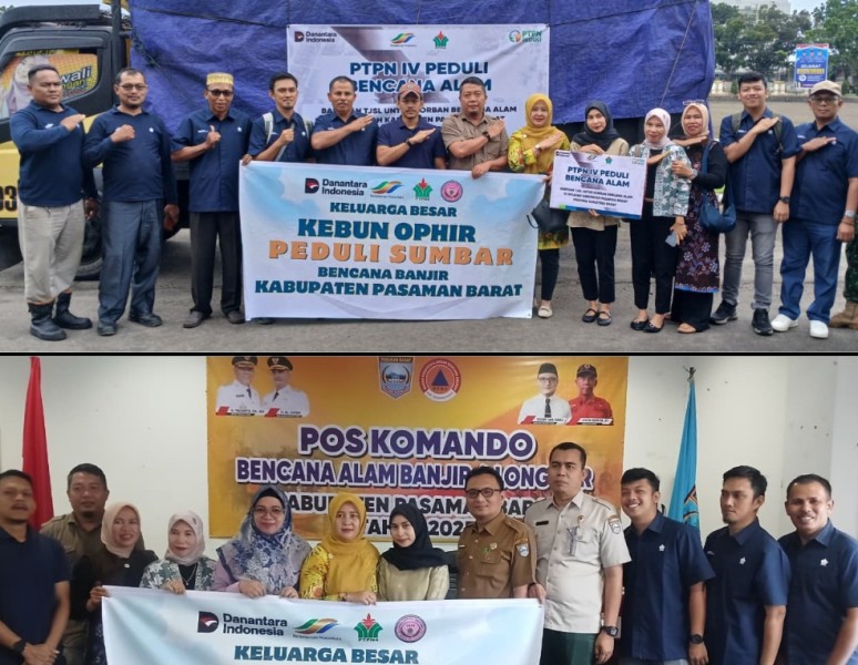 PTPN IV Regional IV Diapresiasi Pemkab Pasaman Barat yang Sigap Salurkan Bantuan Warga Terdampak Banjir & Longsor