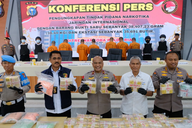 Fantastis, Upah Kurir Narkoba Jaringan Internasional di Riau Antara 10-140 Juta