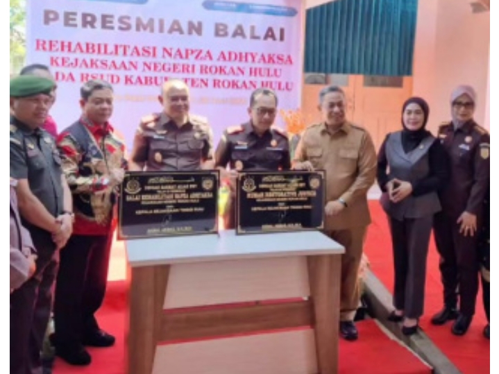 Resmikan Balai Rehabilitasi Napza Adiyaks, Akmal : Penegakan Hukum Tidak Hanya Berorientasi Memenjarakan