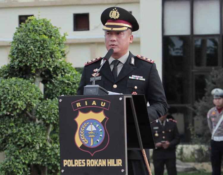 Hari Lahir Pancasila, Kapolres Rohil Tegaskan Perang Lawan Karhutla dan Narkoba