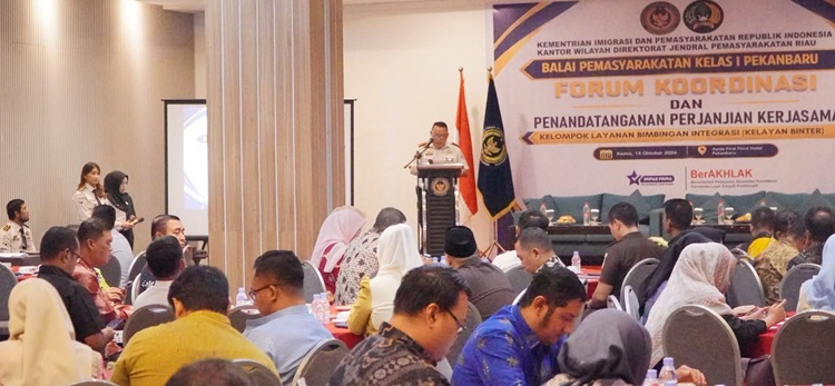 Lapas Pekanbaru Perkuat Sinergi Lintas Instansi, Dukung Reintegrasi Sosial