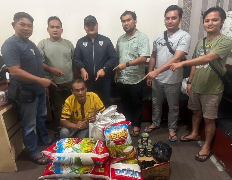 Tak Sampai 24 Jam, Polsek Bangko Berhasil Meringkus Pencurian Sembako