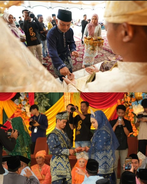 Perdana, Nikah dan Sunat Massal Digelar di Rumah Dinas Bupati Siak