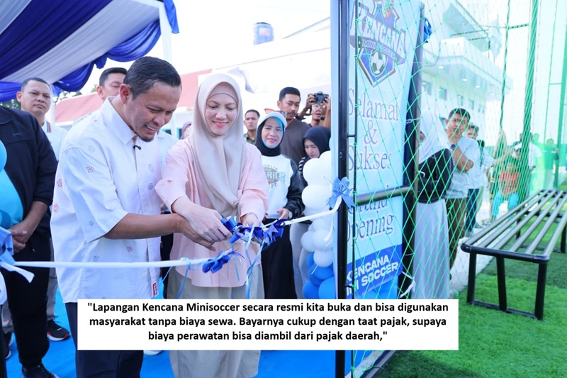 Walikota Resmikan Lapangan Mini Soccer di Jalan Dahlia, Gratiskan Untuk Rakyat