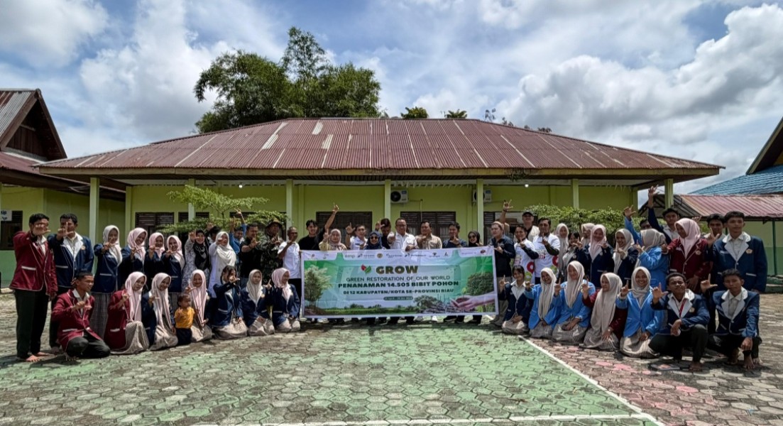 SKK Migas dan EMP Group Tanam Ribuan Pohon di Wilayah Hulu Migas Riau