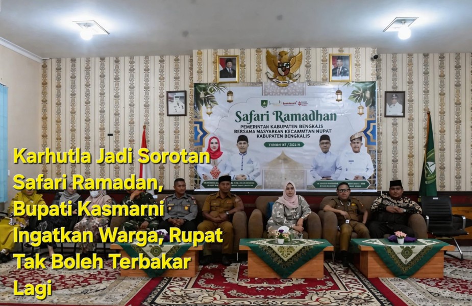 Karhutla Jadi Sorotan Safari Ramadan, Bupati Kasmarni Ingatkan Warga, Rupat Tak Boleh Terbakar Lagi
