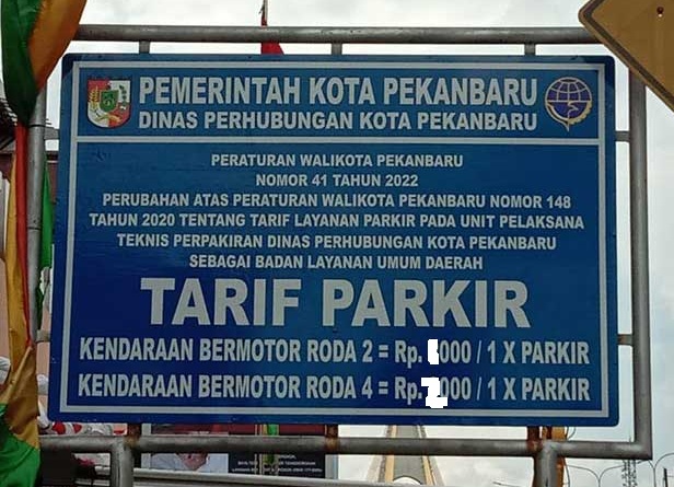 Tok! Tarif Parkir Resmi Turun, Roda Dua Rp1.000, Roda Empat Rp2.000