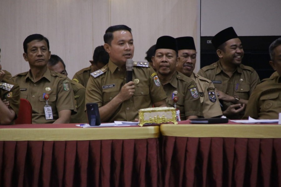 Ikuti Rakor High Level Meeting TPID di Pekanbaru, Wabup Husni Tamrin Sampaikan  Kondisi Banjir Pelalawan