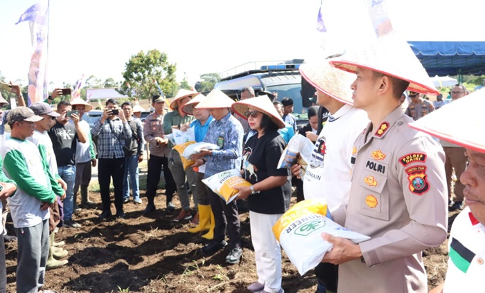 Dukung Ketahanan Pangan, Polres Dairi Mulai Penanaman Jagung 15 Hektar di Desa Kang Simbara