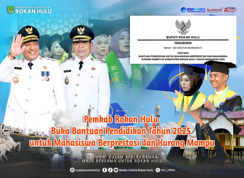 Pemkab Rohul Siapkan Bantuan Rp1 Miliar untuk Mahasiswa Berprestasi dan Kurang Mampu