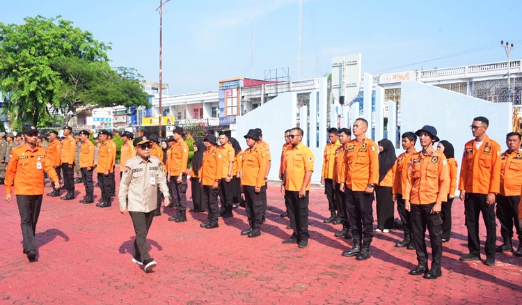 Bengkalis Siaga Karhutla 2026, Sekda Pimpin Apel dan Cek Peralatan Pemadaman