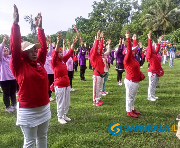 Gebyar Senam Sehat (Genset) Kelurahan Binong 2024, Perwosi Tangerang Sosialisasikan Senam Osteoporosis