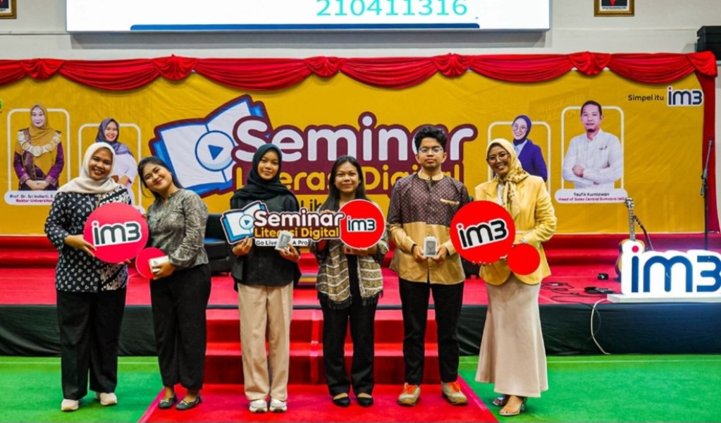 Indosat Ooredoo Hutchison dan TikTok Indonesia Dorong Mahasiswa UNRI Jadi Kreator Digital Profesional