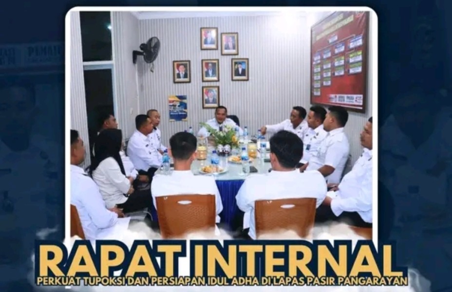 Lapas Pasir Pengaraian Perkuat Tupoksi dan Evaluasi Kinerja Menjelang Idul Adha