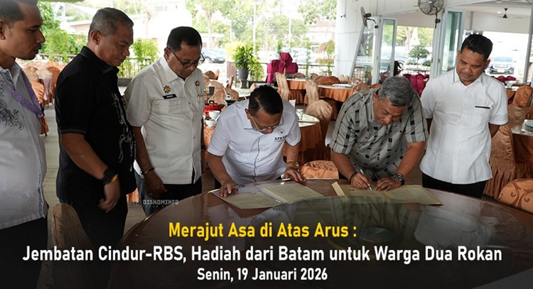 Bupati Rohul dan Bupati Rohil Sepakat Bangunan Jembatan Penghubung Cindur–Rantau Benuang Sakti