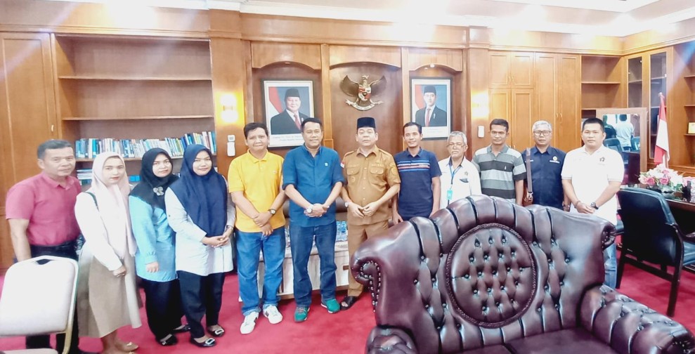 PWI Rohul Silaturahmi dengan Wabup Syafruddin Poti, Bahas Pelantikan Pengurus