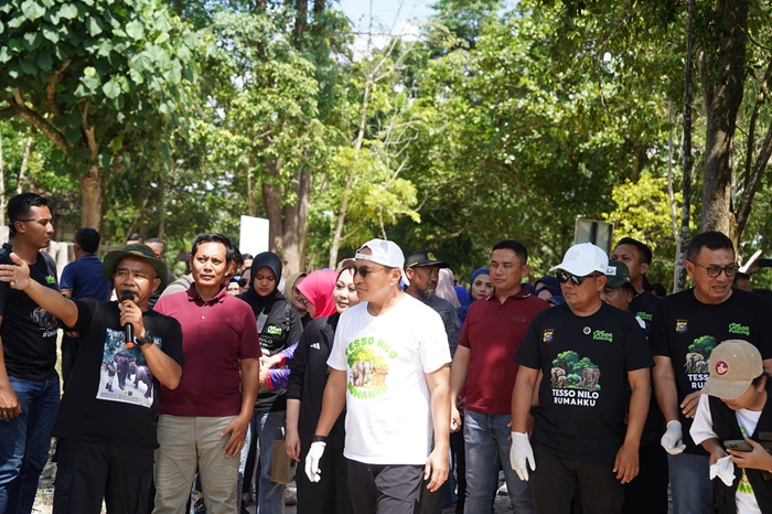 Kapolda Riau Kunjungi Taman Nasional Tesso Nilo Serukan Perlindungan Gajah dan Lingkungan