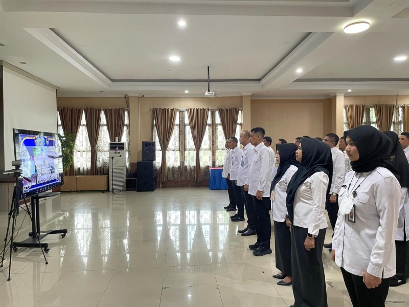 Imigrasi Pekanbaru Ikuti Apel Bersama dan Halal Bihalal Kemenko Hukum, HAM, Pemasyarakatan dan Imigrasi