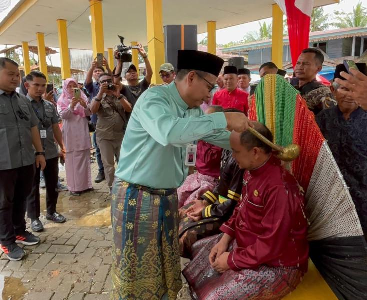 Pj. Sekda Pelalawan Hadiri  Balimau Kasai Potang Mogang
