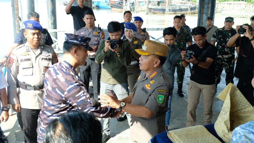 Bupati H. Asmar Sambut Kunjungan Danlanal Dumai ke  Selatpanjang