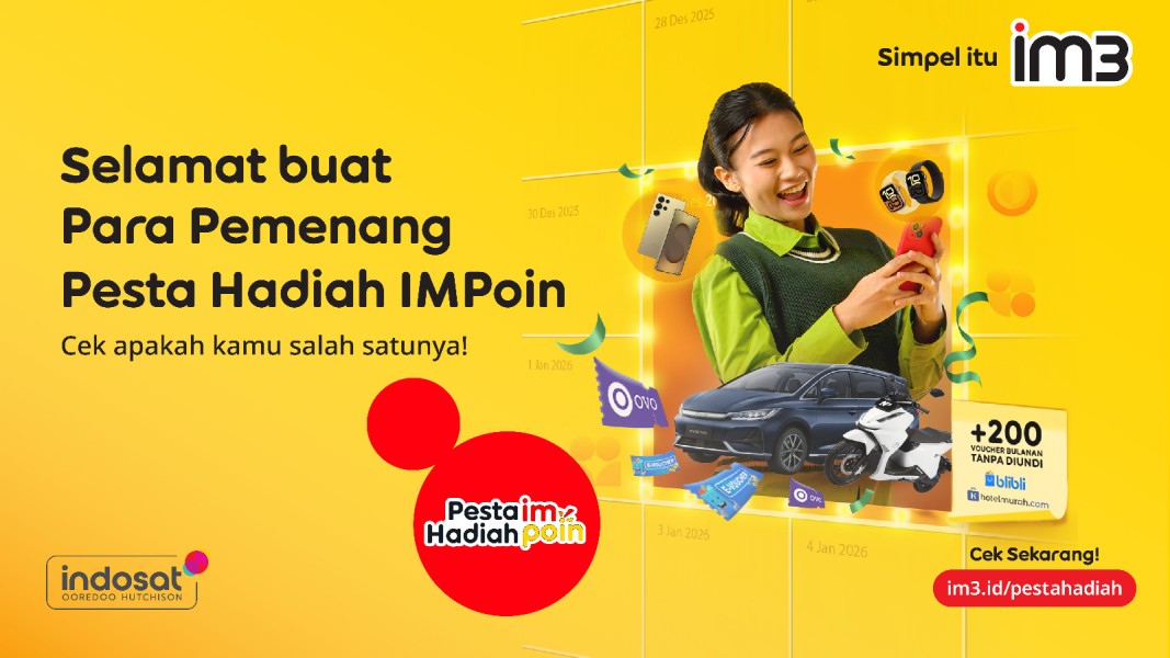 Pesta Hadiah IMPoin 2025, Pelanggan Sumatra hingga Jawa Raih Mobil Listrik