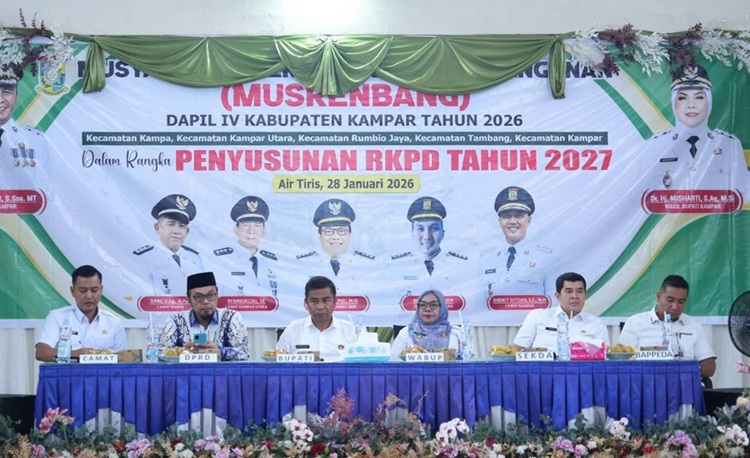 Pimpin Musrenbang Dapil IV, Bupati Kampar Tegaskan Komitmen Pembangunan Partisipatif