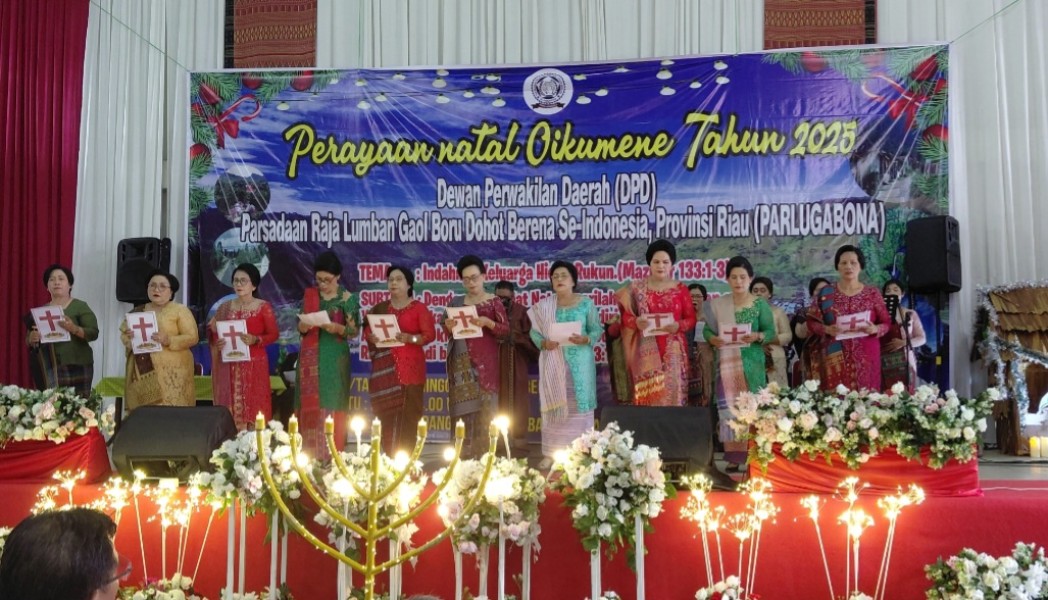 Perdana Digelar, Natal Parlugabona DPD Riau Berlangsung Khidmat Galang Bantuan untuk Korban Bencana Tapanuli Tengah