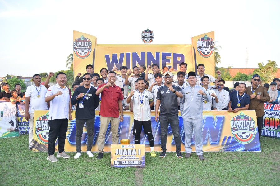 Sebaya FC Juara Bupati Cup Rayon I, PSSI Rohil Temukan Empat Talenta Baru