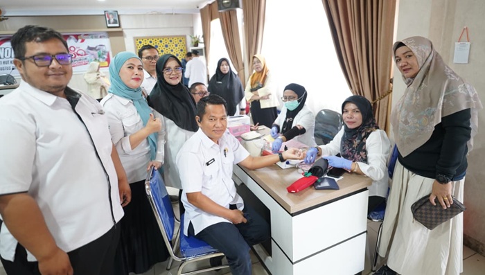 HUT RI ke-80, dr. Imawan Hardiman Komandoi Donor Darah di RSUD Bangkinang